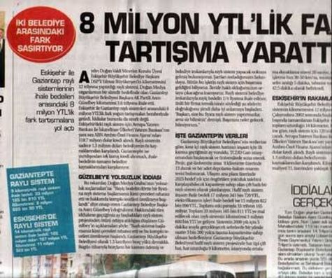 Gaziray ve Hat�rlatt��� Ge�mi�: 8 Milyonluk FARK