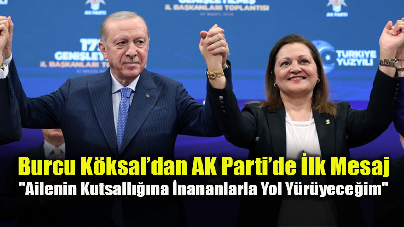 Burcu K�ksal Ak Partiye Kat�ld�: Rozetini Cumhurba�kan� Erdo�an Takt�