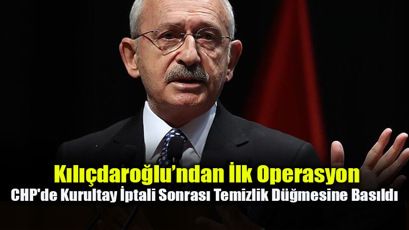 CHP’de Kurultay �ptali Sonras� Temizlik D��mesine Bas�ld�