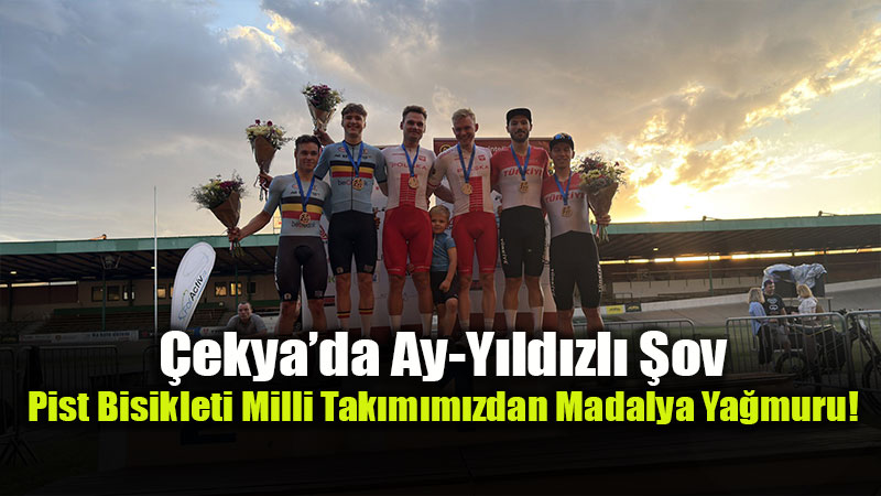 Pist Bisikleti Milli Tak�m�ndan madalya ya�muru 