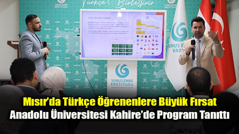 S�n�rlar� A�an E�itim: Anadolu �niversitesi T�MER Heyeti M�s�rl� ��rencilerle Bulu�tu