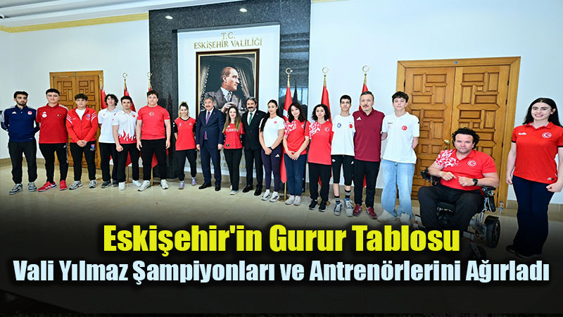 Ba�ar� Tesad�f De�ildir: Vali Dr. Erdin� Y�lmaz Mill� Sporcular� �d�llendirdi!