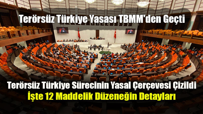 "Ter�rs�z T�rkiye Yasas�" TBMM Genel Kurulu’nda Kabul Edildi